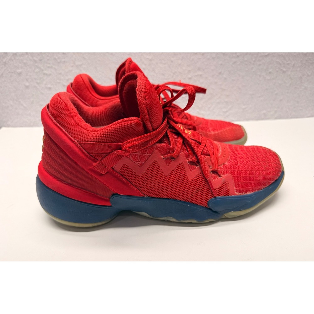 Adidas DON Issue 2 Marvel Spider-Man Red Blue Basketball Shoes FX6519 Mens 9.5